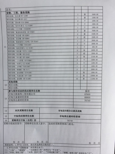 政府采购项目实施情况表2