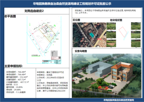 刘克彪自建房2 建设工程规划许可证批前公示