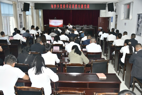 甸沙乡党委书记讲授专题党课