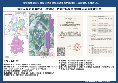 寻甸回族彝族自治县自然资源局建设项目用地预审与选址意见书批后公布