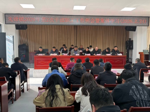 先锋镇召开2026年第2次干部职工工作例会暨集体学习