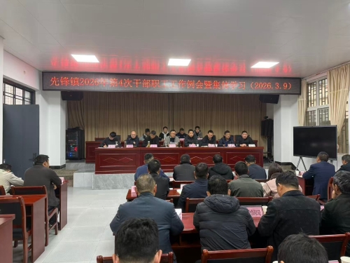 先锋镇召开2026年第4次干部职工工作例会暨集体学习