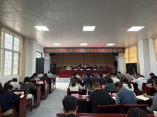 先锋镇召开2026年第11次干部职工工作例会暨集体学习