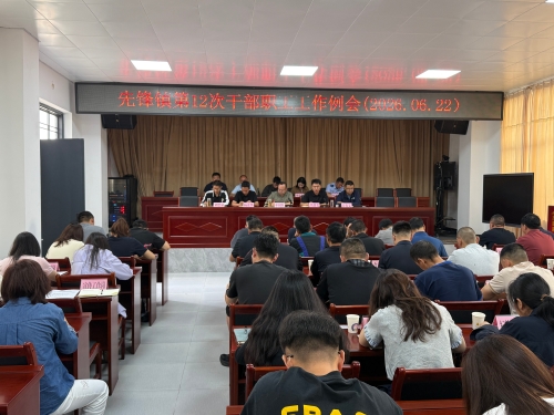 先锋镇召开2026年第12次干部职工工作例会